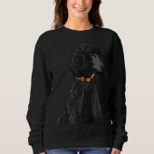 Sweatshirt Misza Le caniche noir (Devant)