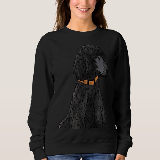 Sweatshirt Misza Le caniche noir (Devant)