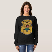Sweatshirt Mittelfinger Labrador Retriever (Devant entier)