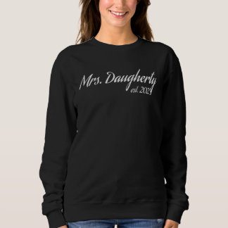 Sweatshirt Mme DAUGHERTY 2023 nouvelle mariée douche de maria