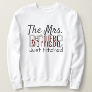 Sweatshirt Mme Newlysée Vêtements Mariages modernes Maroon