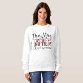 Sweatshirt Mme Newlysée Vêtements Mariages modernes Maroon (Devant entier)