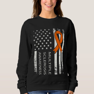 Sweatshirt Mme Sensibilisation, Drapeau Déchiré Et Ruban Oran