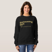 Sweatshirt mming Girl - Swimming (Devant entier)