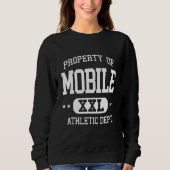 Sweatshirt Mobile Retro Athletic, propriété Dept (Devant)