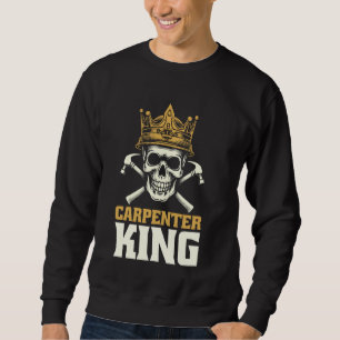 Sweatshirt Mobilier crâne de charpentier - Carpentier de menu