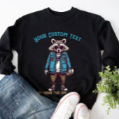 Sweatshirt Mode animal branché Racoon