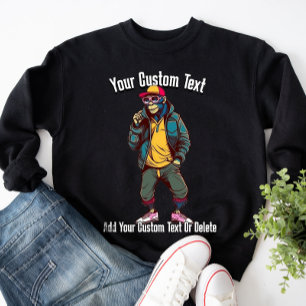 Sweatshirt Mode Animale Singe Drôle et Stylé