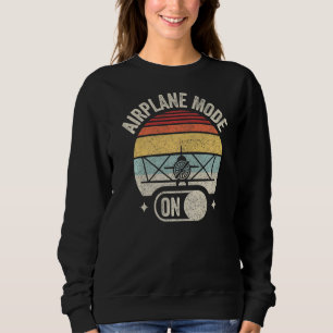 Sweatshirt Mode Avion vintage Retro Pilot Flying