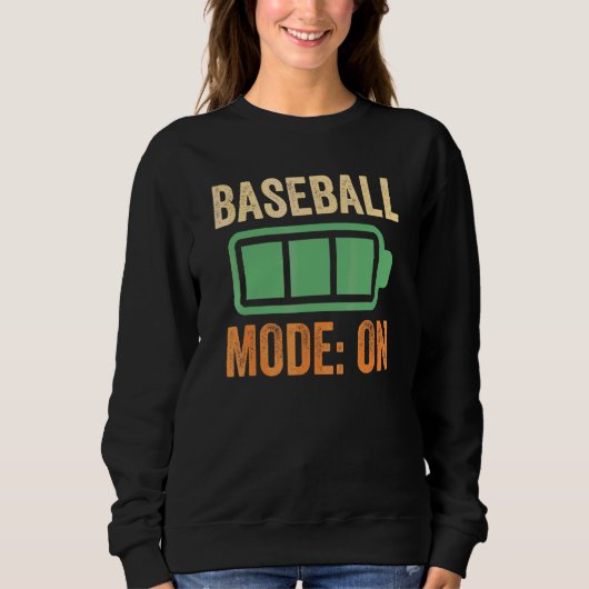 Sweatshirt Mode baseball sur la conception de la batterie (Devant)