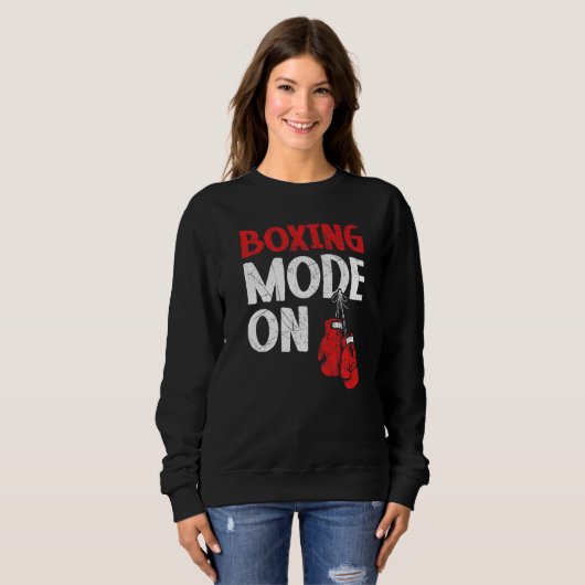 Sweatshirt Mode Boxe Sur Boxer Professional Knockout Puncher (Devant entier)