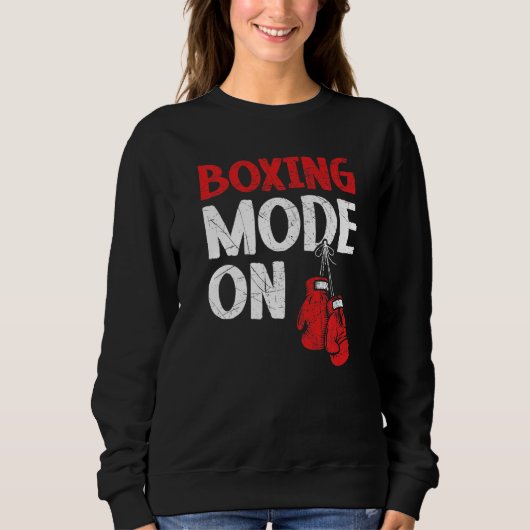 Sweatshirt Mode Boxe Sur Boxer Professional Knockout Puncher (Devant)