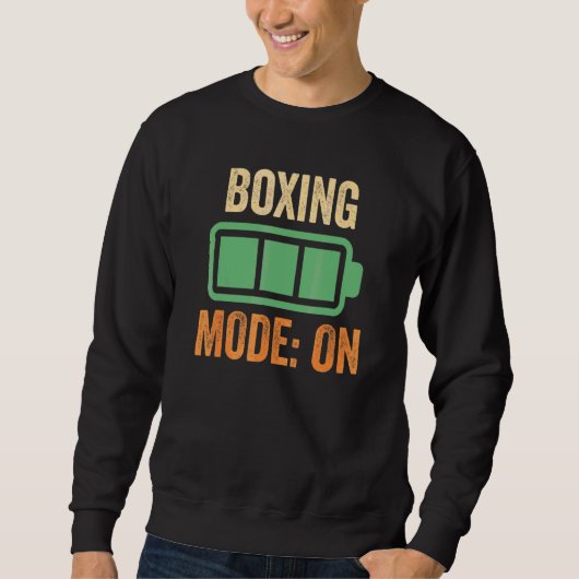 Sweatshirt Mode boxe sur conception de batterie (Devant)