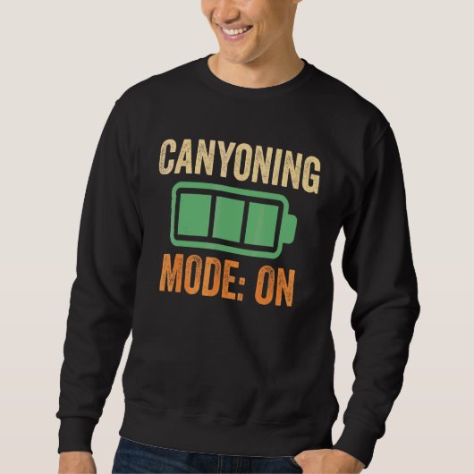 Sweatshirt Mode Canyonisme sur conception de batterie (Devant)