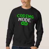 Sweatshirt Mode Codage Sur Le Programmeur De Codeur De Code D (Devant)