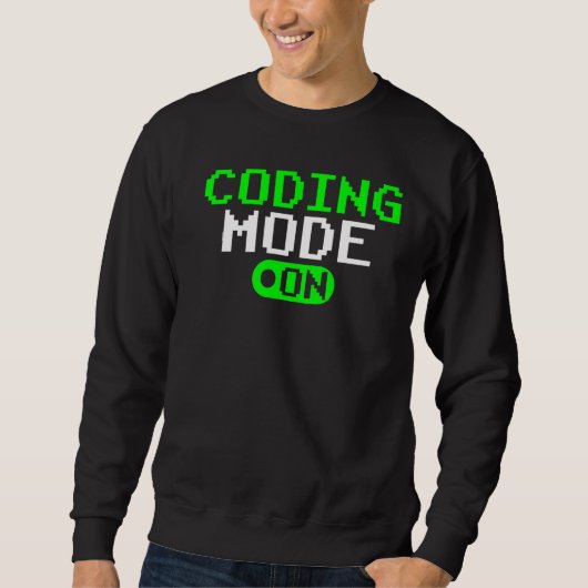 Sweatshirt Mode Codage Sur Le Programmeur De Codeur De Code D (Devant)