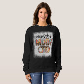 Sweatshirt Mode Conseiller Bleu Désactivé Leopard & Tie Dye C (Devant entier)