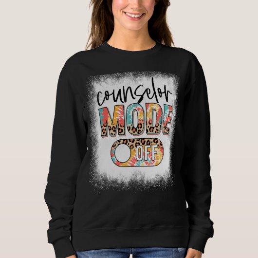 Sweatshirt Mode Conseiller Bleu Désactivé Leopard & Tie Dye C (Devant)