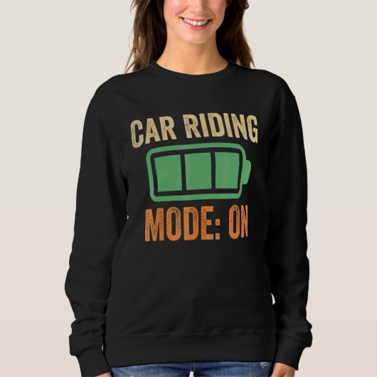 Sweatshirt Mode de conduite automobile sur conception de batt (Devant)
