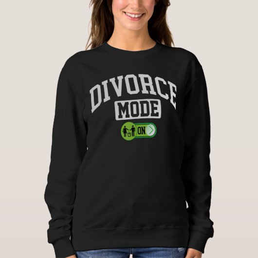 Sweatshirt Mode Divorce Activé Séparation Mari Épouse (Devant)