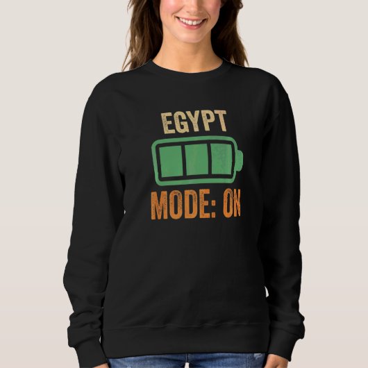 Sweatshirt Mode Égypte sur batterie (Devant)