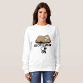 Sweatshirt Mode fentes Activé - Mignonne drôle Lazy (Devant entier)