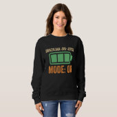 Sweatshirt Mode Jiu jitsu brésilien sur conception de batteri (Devant entier)