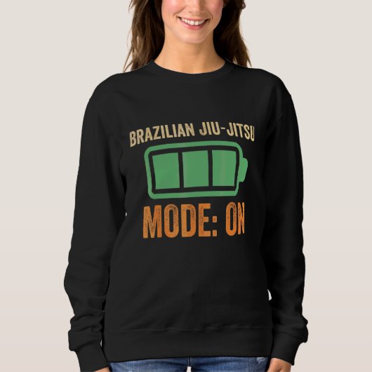 Sweatshirt Mode Jiu jitsu brésilien sur conception de batteri (Devant)
