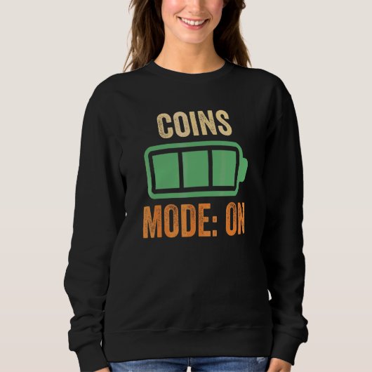 Sweatshirt Mode Pièces sur Conception de Batterie (Devant)