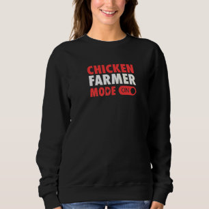 Sweatshirt Mode Poulet Agricole Sur Mignonne Volaille Essence