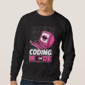 Sweatshirt Mode programmeur activé Programmation Codeur dével (Devant)