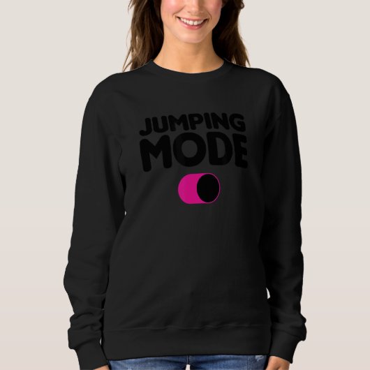 Sweatshirt Mode Saut Sur Trampoline Gymnaste (Devant)