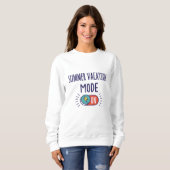 Sweatshirt Mode vacances d'été activé (Devant entier)