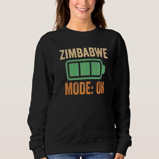 Sweatshirt Mode Zimbabwe sur batterie (Devant)