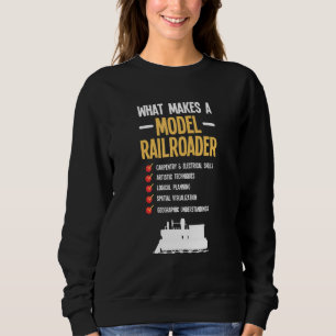 Sweatshirt Modèle Chemin de fer à vapeur Locomotive Train Kit