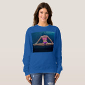 Sweatshirt Modèle de condition physique féminine Split Thunde (Devant entier)