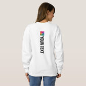Sweatshirt Modèle de gabarit d'impression double face personn (Dos entier)