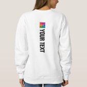 Sweatshirt Modèle de gabarit d'impression double face personn (Dos)