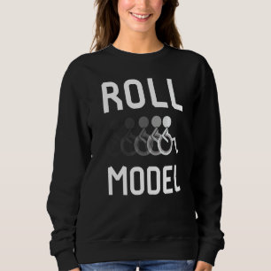 Sweatshirt Modèle de roulement Sensibilisation au handicap Fa