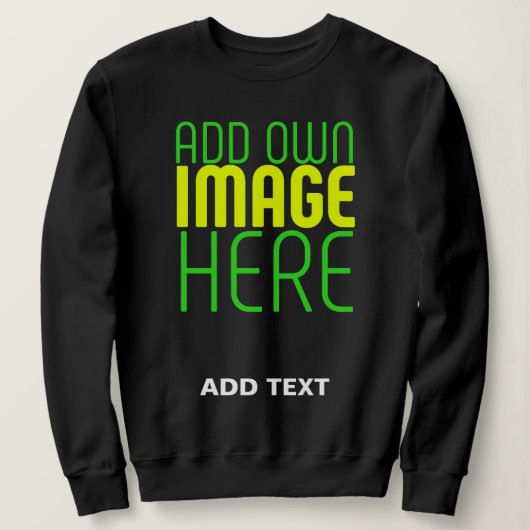 SWEATSHIRT MODÈLE DE TEXTE D'IMAGE NOIRE SIMPLE ET MODERNE (Design devant)