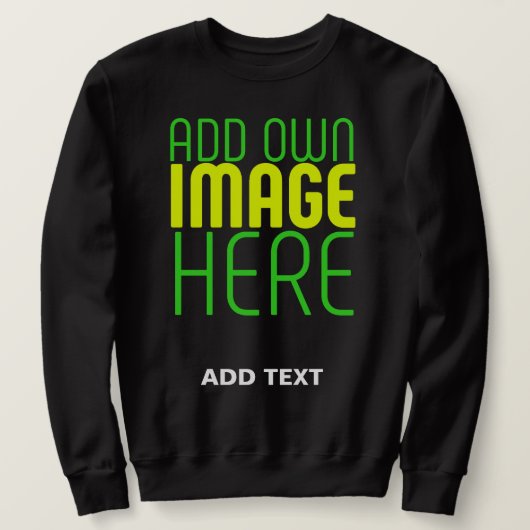 SWEATSHIRT MODÈLE DE TEXTE D'IMAGE NOIRE SIMPLE ET MODERNE (Design devant)