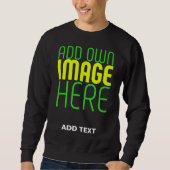 SWEATSHIRT MODÈLE DE TEXTE D'IMAGE NOIRE SIMPLE ET MODERNE (Devant)