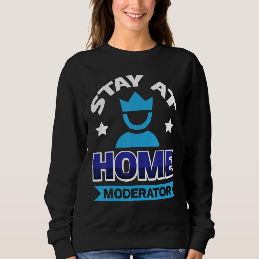 Sweatshirt Modérateur Reste À La Maison 2 (Devant)