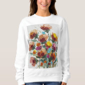 Sweatshirt Modern Abstract Floral Art  (Devant)