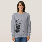 Sweatshirt Moderne, cool tendance abstrait points de demi-tei (Devant entier)
