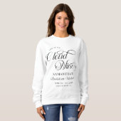 Sweatshirt Moderne Elle Est Sur Cloud 9 Bachelorette Week-end (Devant entier)