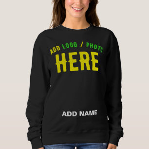 SWEATSHIRT MODERNE ET MODERNE PERSONNALISABLE NOIR VÉRIFIÉ