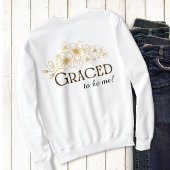 Sweatshirt Moderne florissant avec l'autonomisation des femme