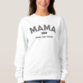 Sweatshirt Moderne Simple Bold Typographie Mama (Devant)