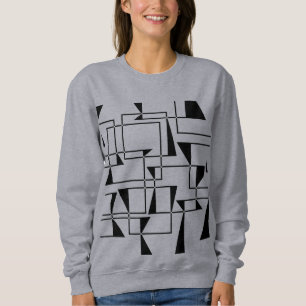 Sweatshirt Moderne, urbaine, audacieuse, art de motif géométr